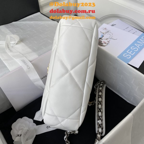 Replica Suppliers Quilted Leather 26CM 19 Flap AS1160 Bag