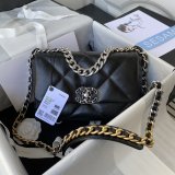 Replica Suppliers Quilted Leather 26CM 19 Flap AS1160 Bag
