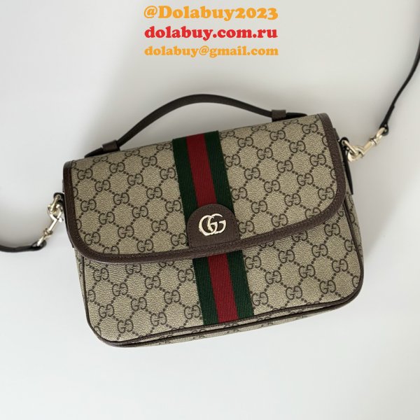 Gucci Ophidia Medium Top Handle Duplicate 836842 Bag