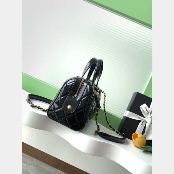 Top Quality AS5579 1:1 Mirror Large Bowling Black Bag