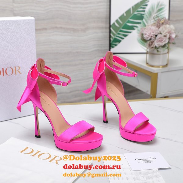 Duplicate Mlle Dior Heeled Sandal Top Quality