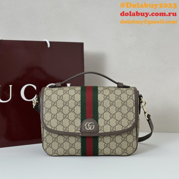 Gucci Ophidia Medium Top Handle Duplicate 836842 Bag